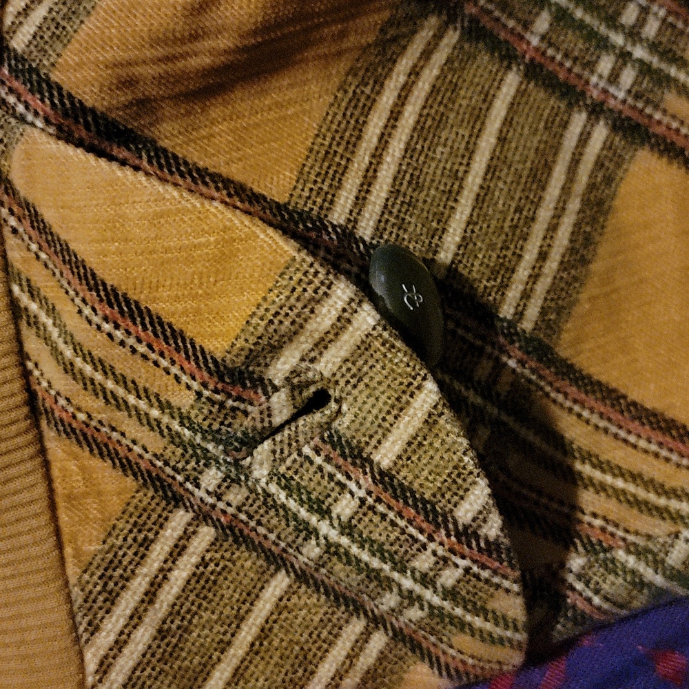 Plaid Corduroy Skirt with Pockets - Picture 10 of 14